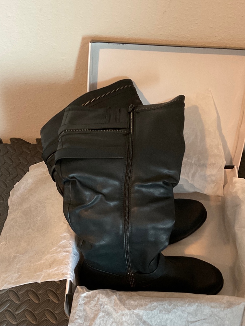 Nine West Black Leather Boots - Picture 5 of 6